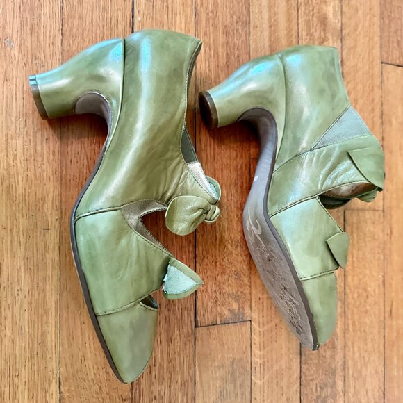 Everybody by bz moda Light Green open Toe Heels Size 40.5 - Picture 9 of 13
